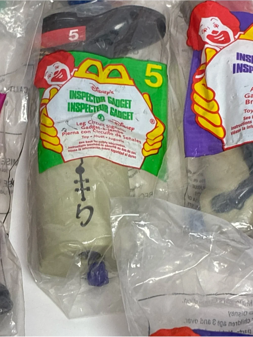 McDonald’s Inspector Gadget 1999 Complete Set 1-8 NIB SEALED Happy Meal Toys VTG